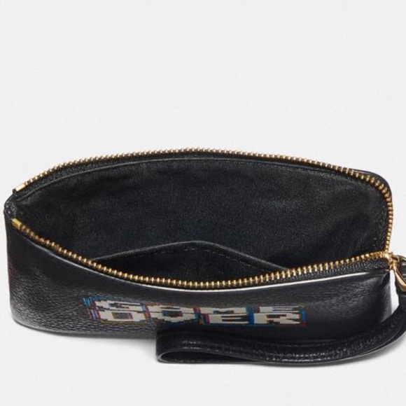 Pac-Man ( GAME OVER ) Corner Zip Wristlet. - Picture 2 of 4